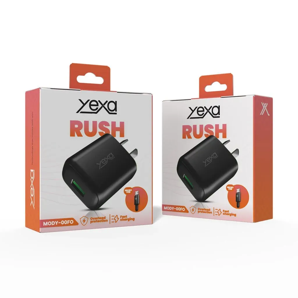 CARGADOR 220V 4.8A RUSH 1USB + CABLE V8