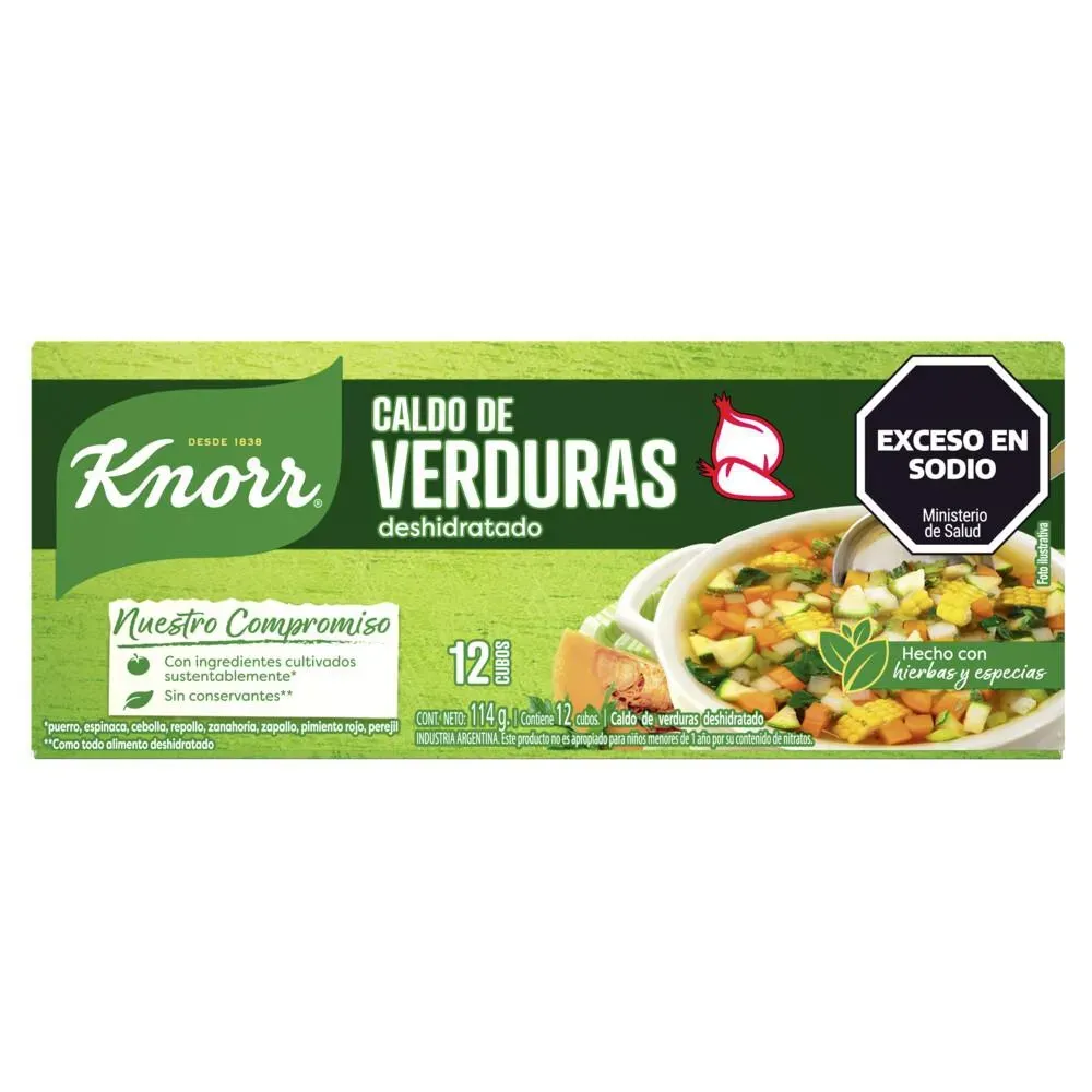 Caldo Knorr Verduras x 12u