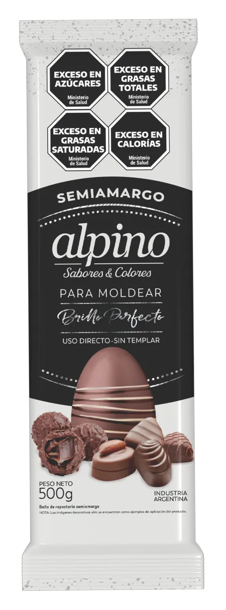 Tableta Alpino x500 Semi Amargo