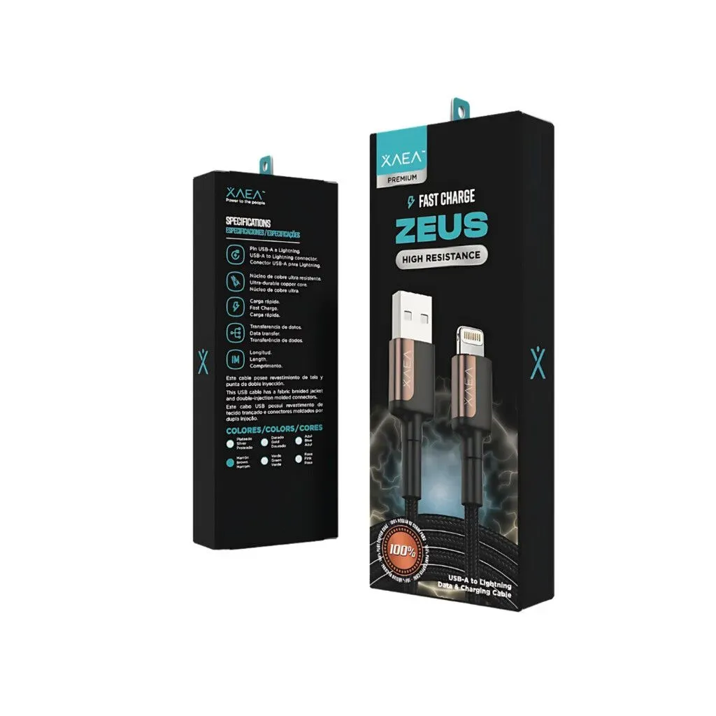 CABLE USB LIGHTNING ZEUS