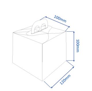 Caja Mini Torta Blanca cod 0154