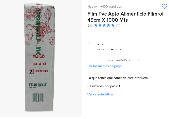 FILM 45CM X 1000mts FILMROLL
