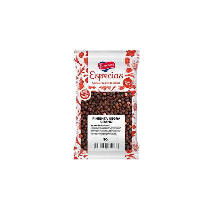 PIMIENTA NEGRA EN GRANOS EN SOBRE S/TACC X 50 GRS DICOMERE
