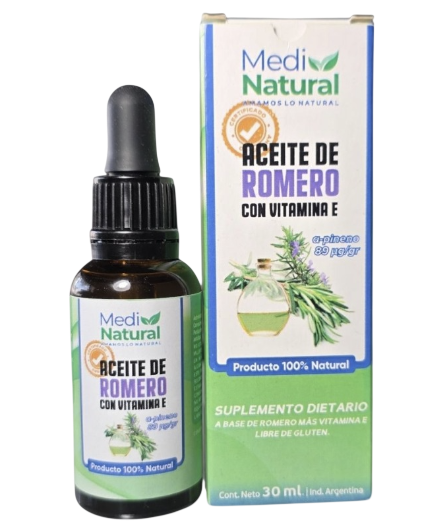 ACEITE DE ROMERO C/ VITAMINA E X 30 ML MEDI NATURAL