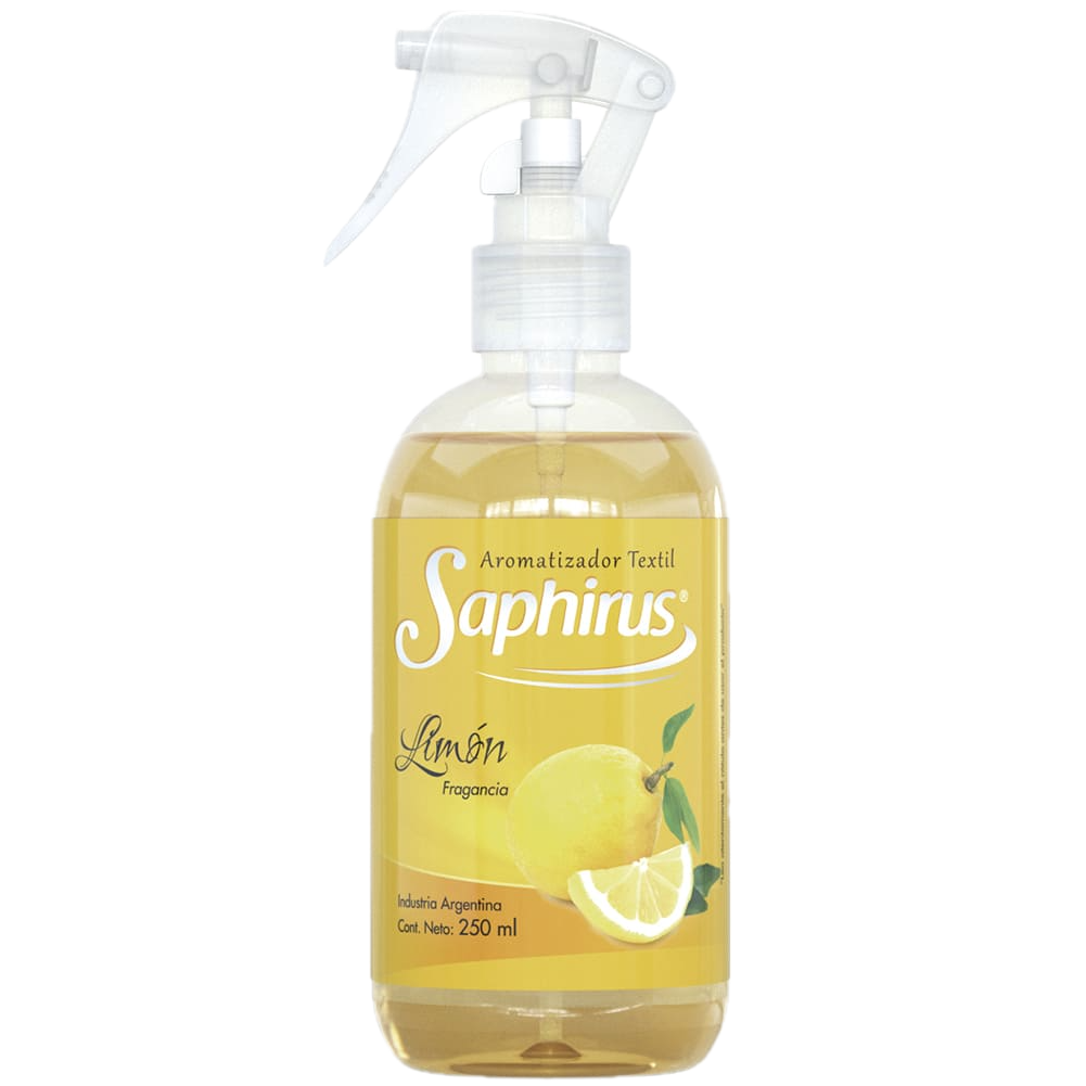 Aromatizador textil 250ml limon Saphirus (12)