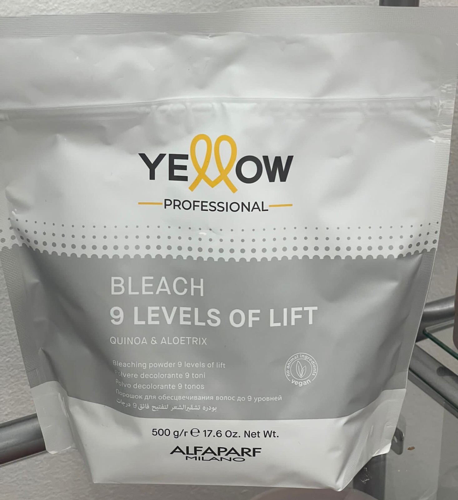YELLOW BLEACH 9 LEVELS OF LIFT 500GR ALFAPARF