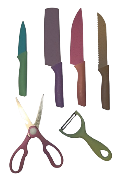 Set 4 cuchillos + 2 - Colores