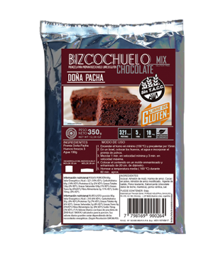 PREMEZCLA BIZ. CHOCOLATE x 350g DOÑA PACHA