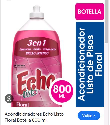 Acondicionador ECHO listo floral 800 ml