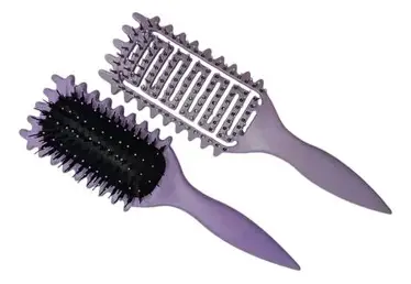 cepillo para rulos lila