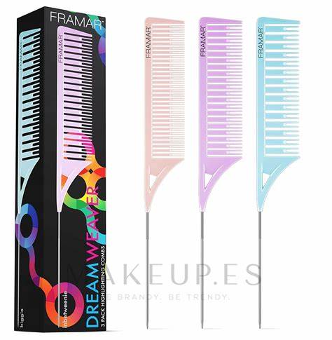 HAIR COMB PEINE COLORES PASTEL