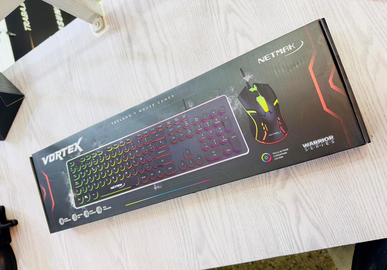 Combo Vortex Mouse y Teclado con Cable Netmak