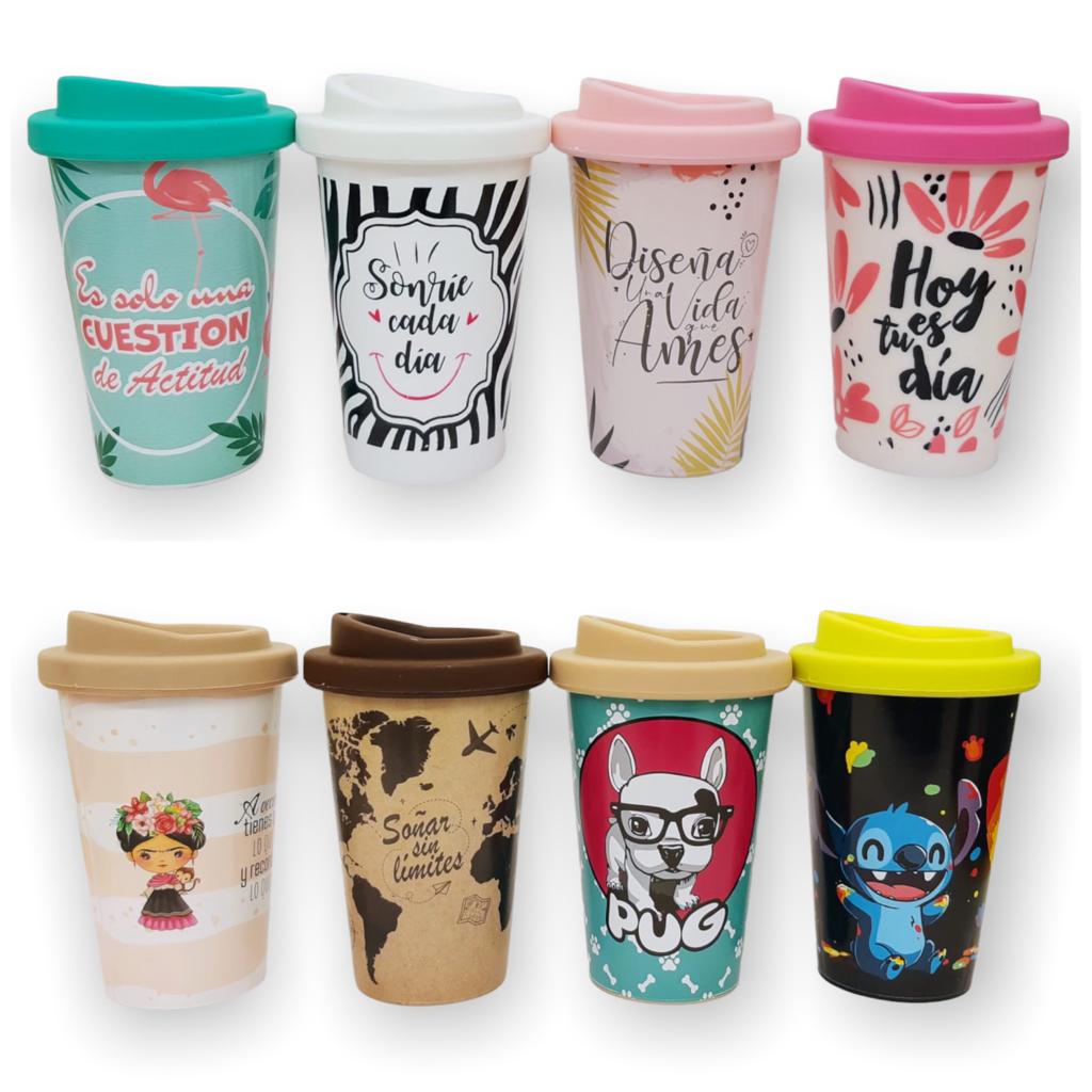 Vaso térmico plástico para cafe