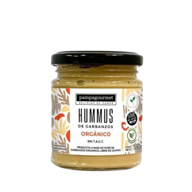 HUMMUS DE GARBANZOS ORGANICOS x 180g PAMPA GOURMET