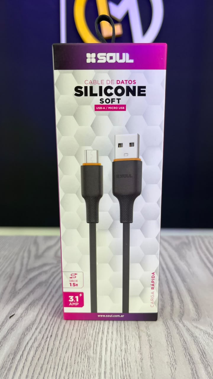 Cable USB a V8 Soul Silicona