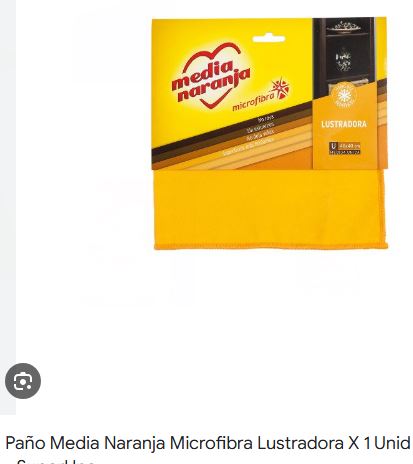 PAÑO MEDIA NARANJA MICROFIBRA LUSTRADORA
