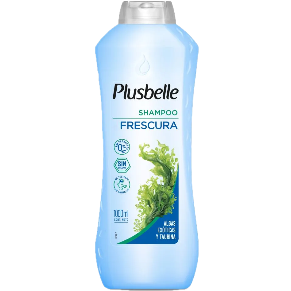 Shampoo 1L frescura Plusbelle (12)