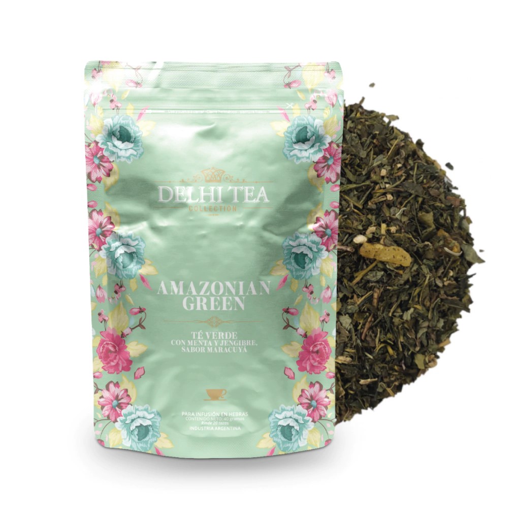 TE AMAZONIAN GREEN X 40 GRAMOS DELHI TEA