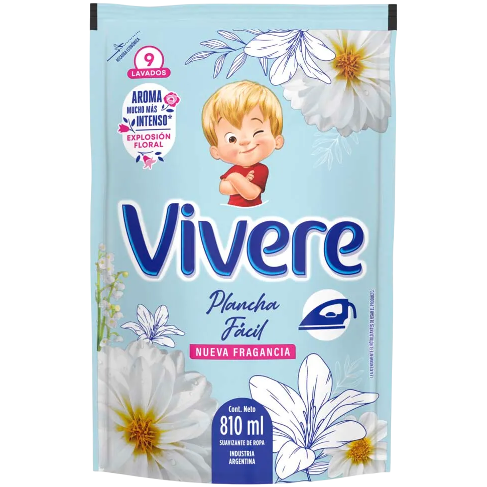 Suavizante 810ml DP plancha facil Vivere (12)