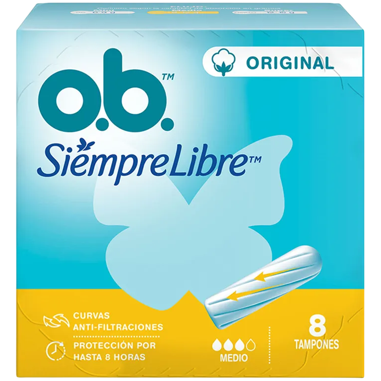 Tampon medio 8u OB Siempre Libre (40)