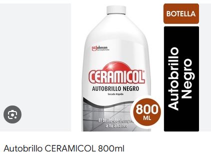 CERA CERAMICOL BRILLO RESISTENTE NEGRO