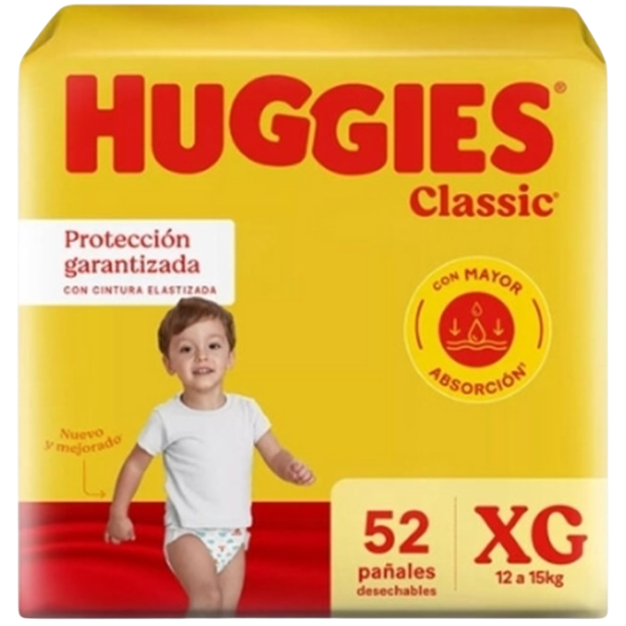 Pañal baby XG 56u classic Huggies (2)