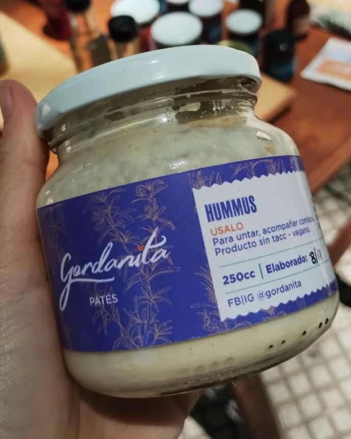 Hummus de Garbanzos - Gordanita - 250cc.