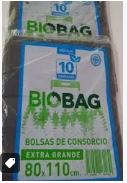 BOLSA CONSORCIO BIOBAG 80X110 10U (30paq)