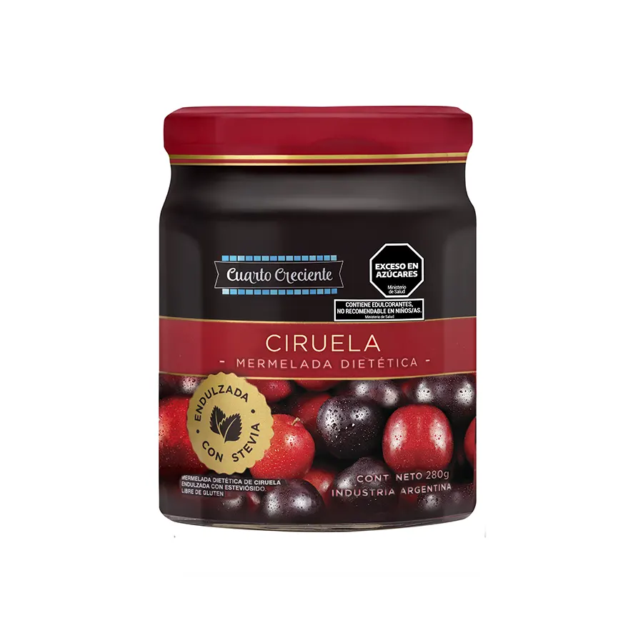 MERMELADA DE CIRUELA X 280 GR CUARTO CRECIENTE