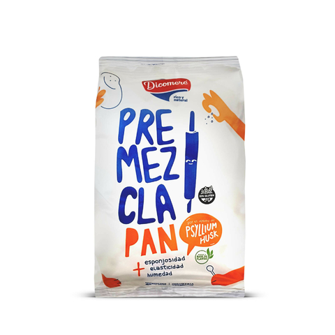 PREMEZCLA PAN S/TACC C/PSYILLUM HUSK x450G DICOMERE