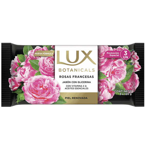 Jabon tocador 3u 120g rosa francesa Lux (24)