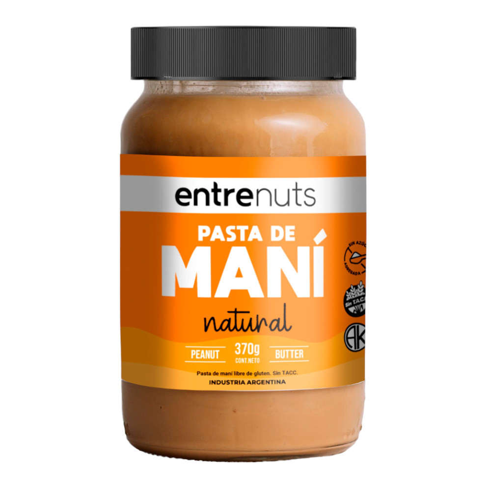 Mantequilla de mani Entrenuts x 370g