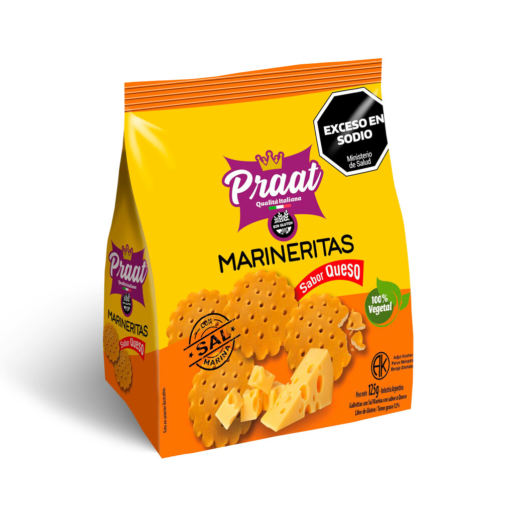 MARINERITAS C/QUESO X 125 GRS PRAAT