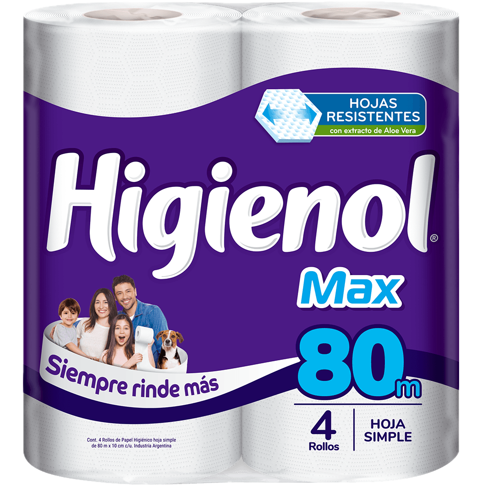 Papel higienico 4x80mts max Higienol (10)