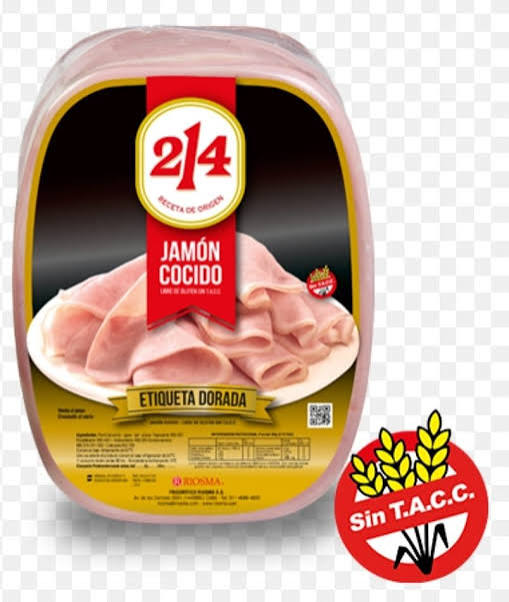 Jamon cocido 214 etiqueta dorada