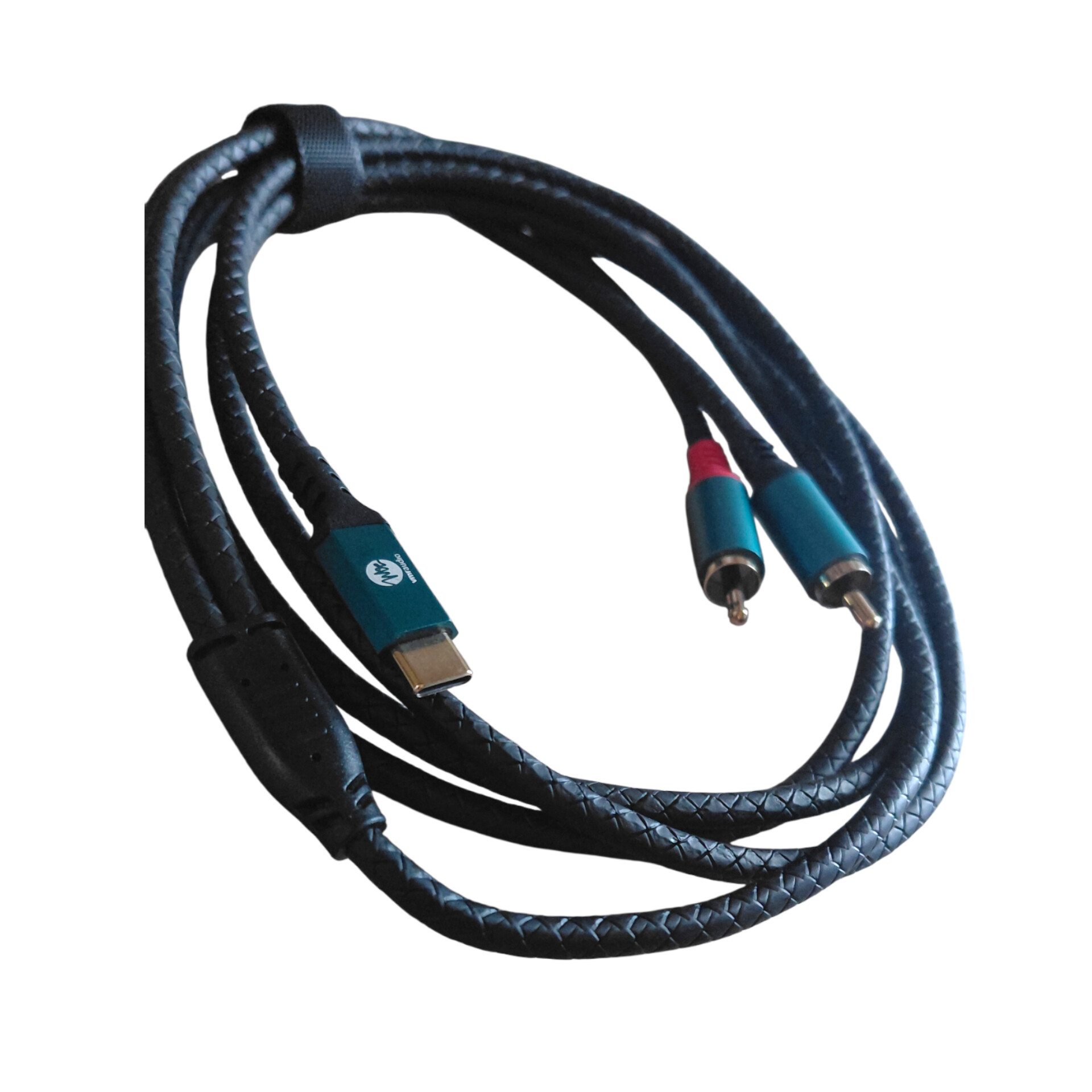 TRC001  CABLE ADAPTADPR DE  USB C a 2 RCA MACHO X 3 METROS