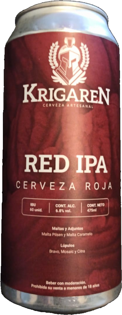 Cerveza Artesanal Red IPA (Lata 473cm3)