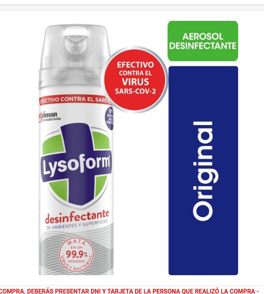 Lysoform Aerosol tradicional 360 cc