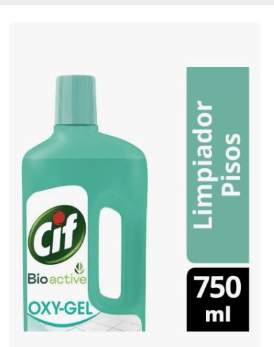 LIMPIADOR LIQUIDO CIF OXI GEL 750 ML