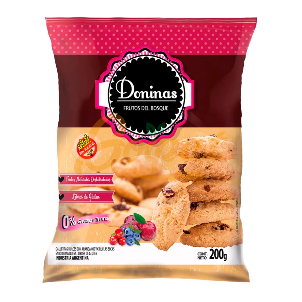 DONINAS FRUTOS DEL BOSQUE X 200 GRS