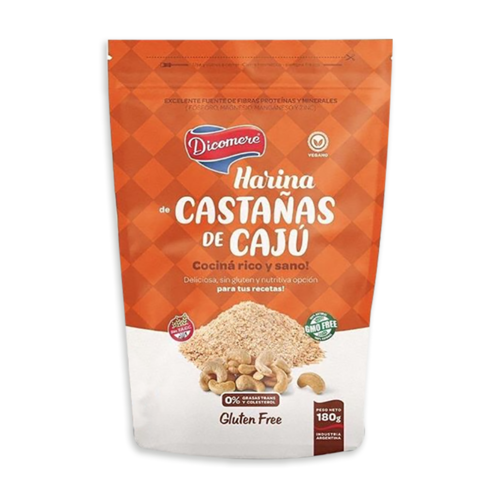 HARINA DE CASTAÑAS DE CAJU S/TACC X 180 GRS DICOMERE