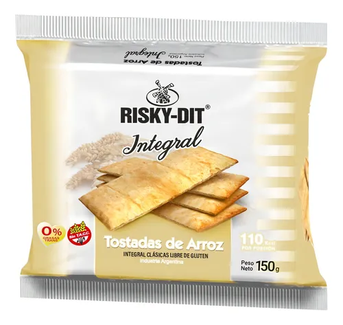TOSTADAS INTEGRAL X 150 GR RISKY DIT