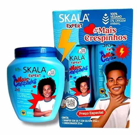 skala mais crespinhos shampoo acondicionador 325ml