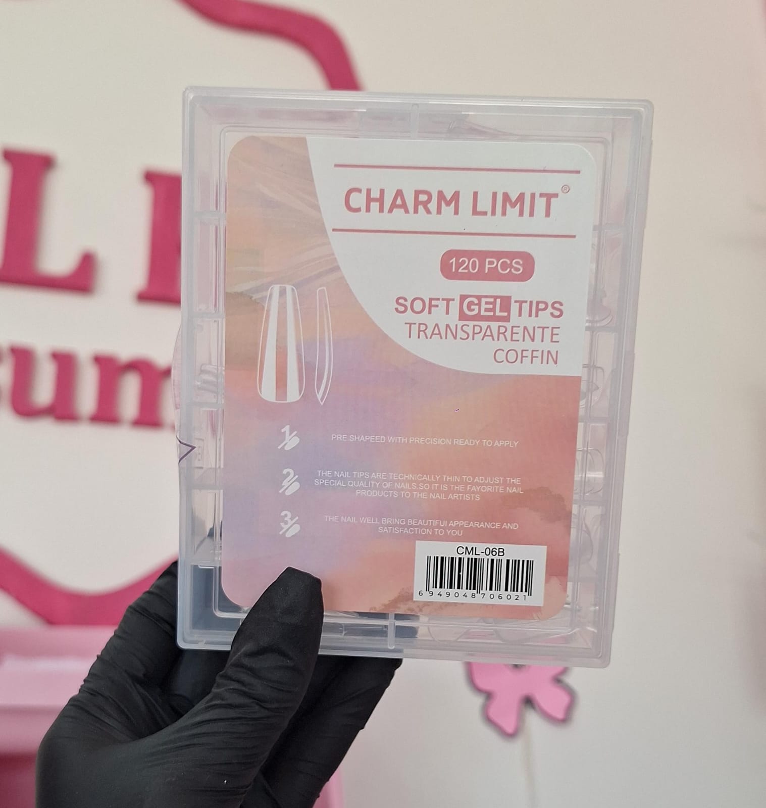 TIPS SOFT GEL COFFIN  PRE-LIMADOS