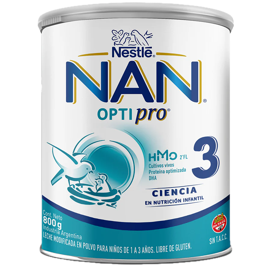 Leche modificada en polvo 800g 3 optipro Nan