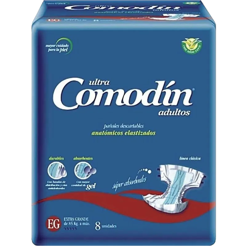 Pañal adulto anatomico EG 8u Comodin (10)