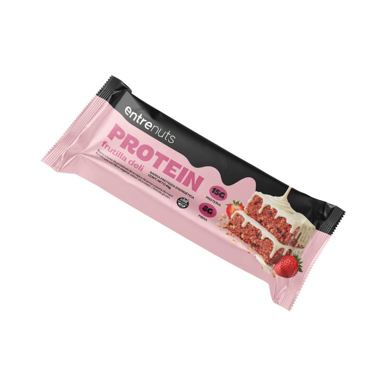 BARRITA PROTEICA DE FRUTILLA ENTRENUTS