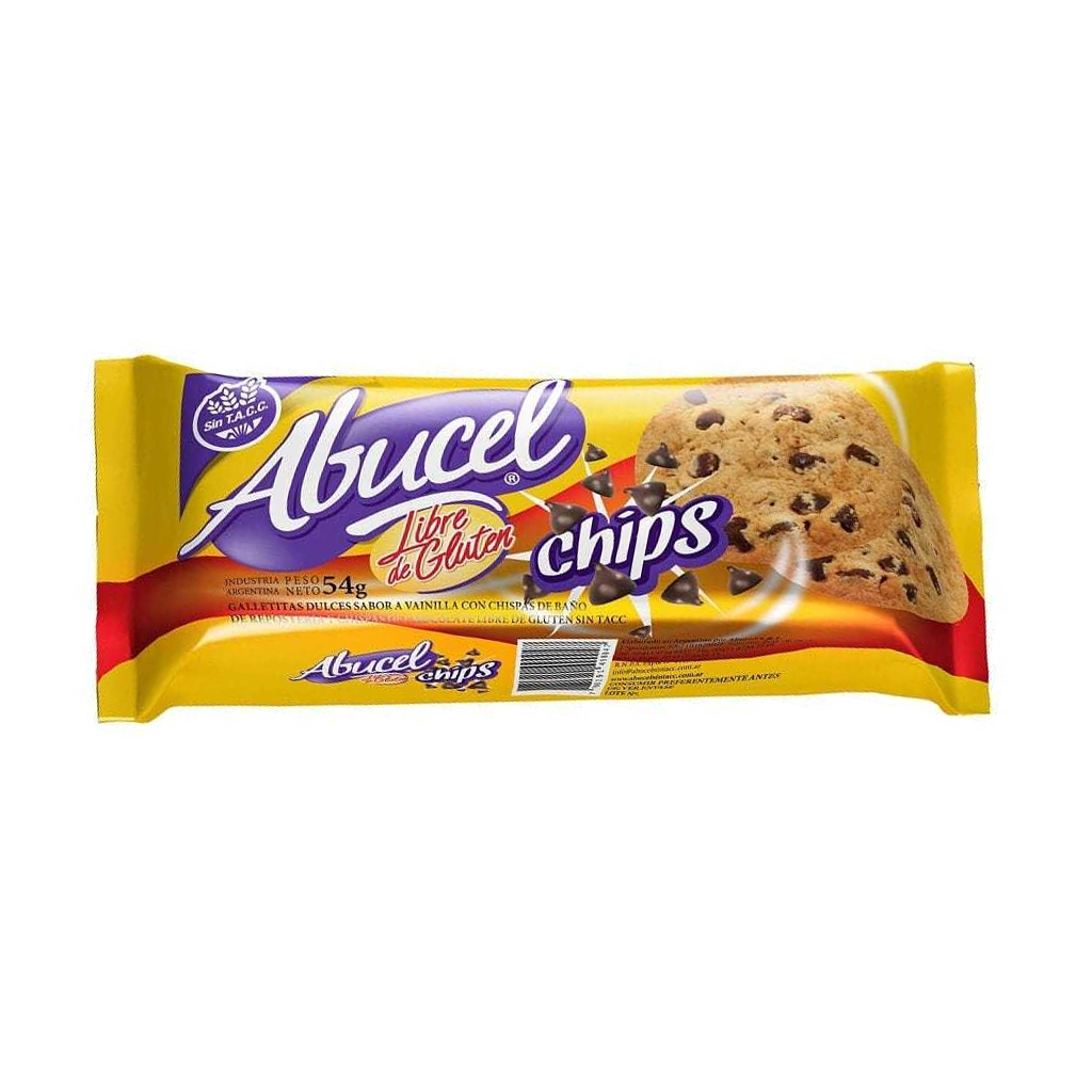 GALLETAS CHIPS x 54g ABUCEL