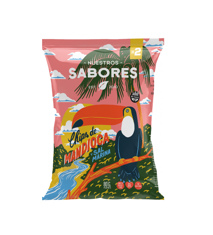 CHIPS DE MANDIOCA x 80g NUESTROS SABORES
