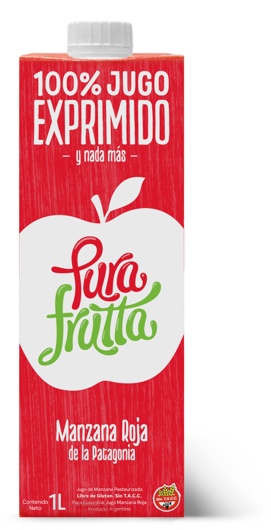 JUGO EXP. MANZANA ROJA x 1000ml PURA FRUTTA